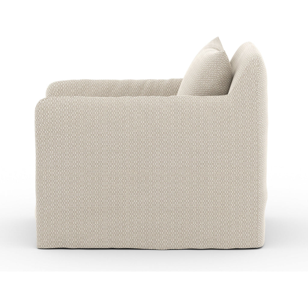 Dade Outdoor Swivel Chair - Sand