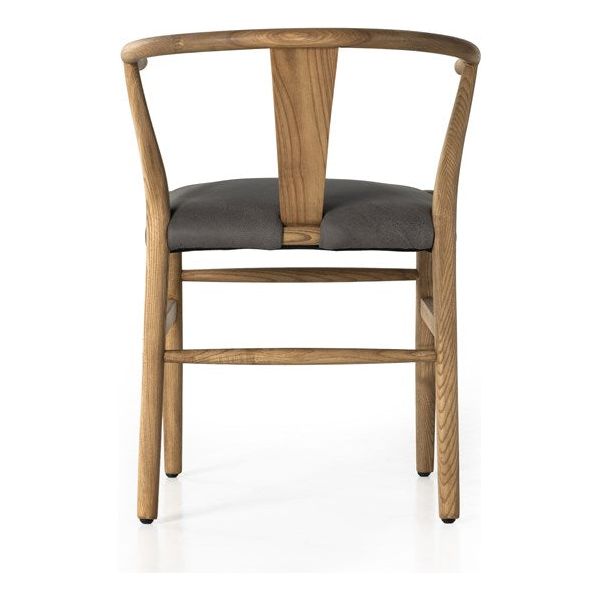 Stowe Dining Chair - Graphite Leather