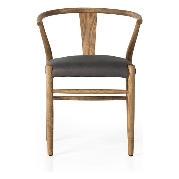 Stowe Dining Chair - Graphite Leather
