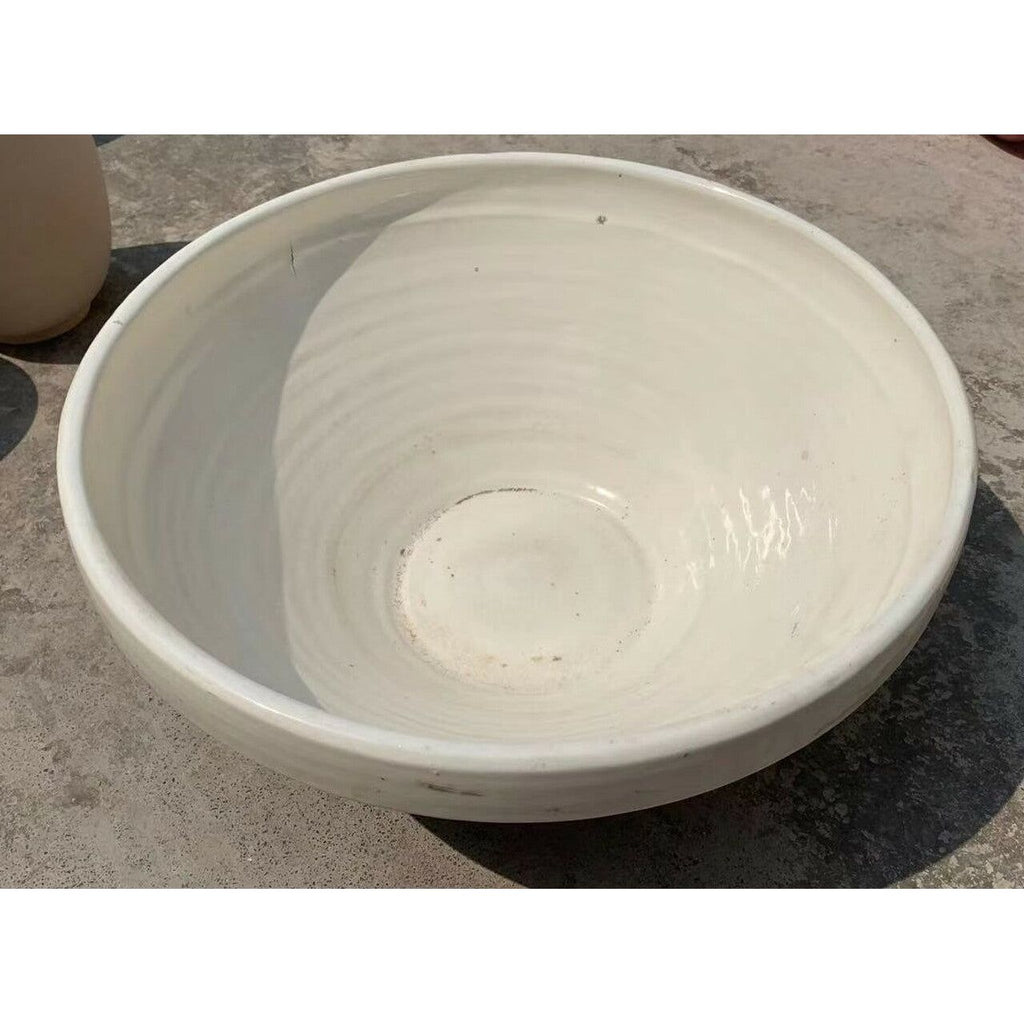 White Vintage Ceramic Bowl