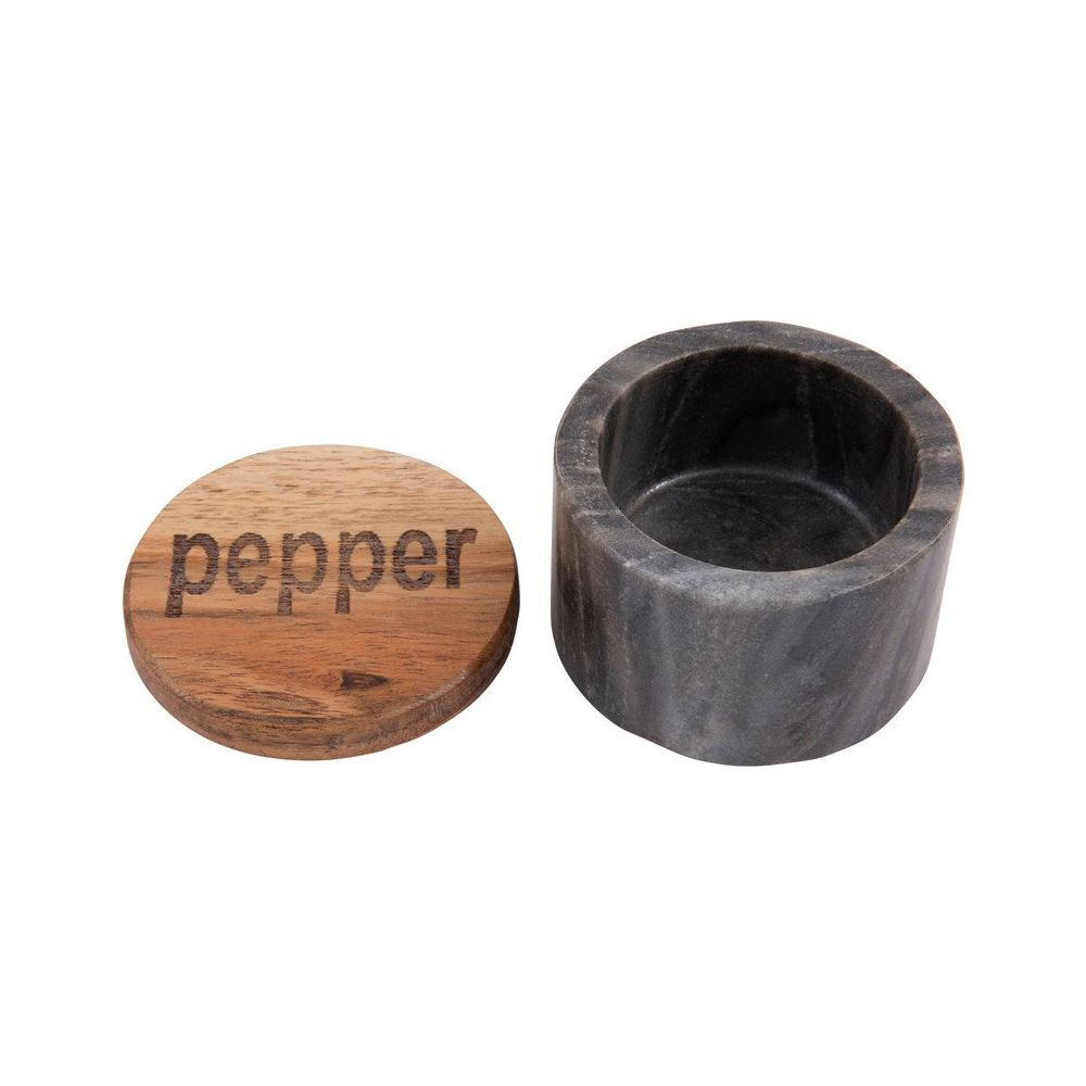 Round Marble Salt & Pepper Pots