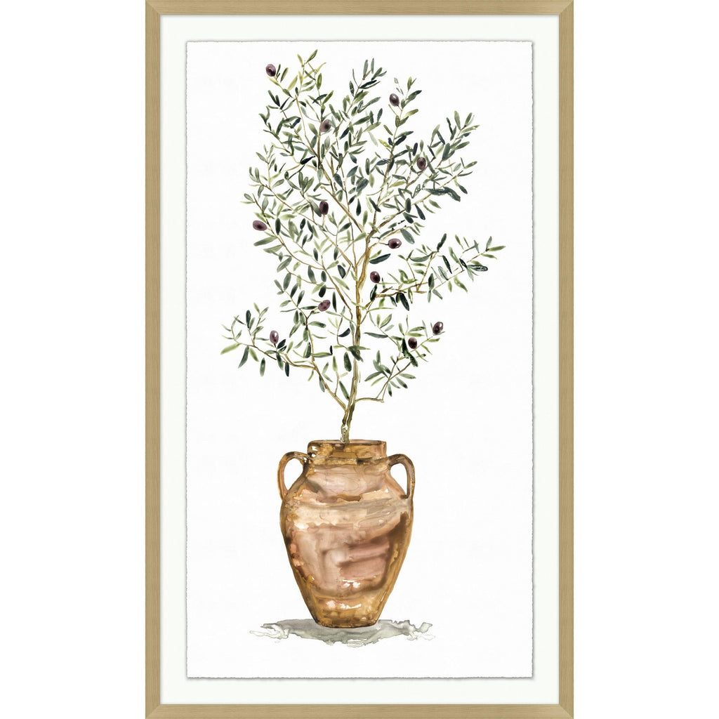 Potted Olive Tree Art